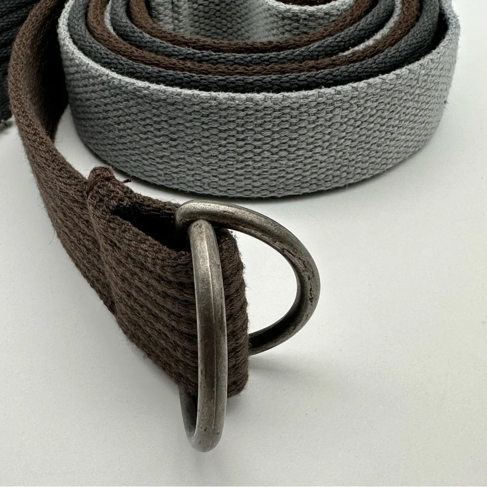 Lot of 3 Belts - approx 32’ long. Gray one in a bit longer than other two.